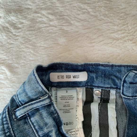 Half Bleached Denim Shorts - Picture 3 of 3